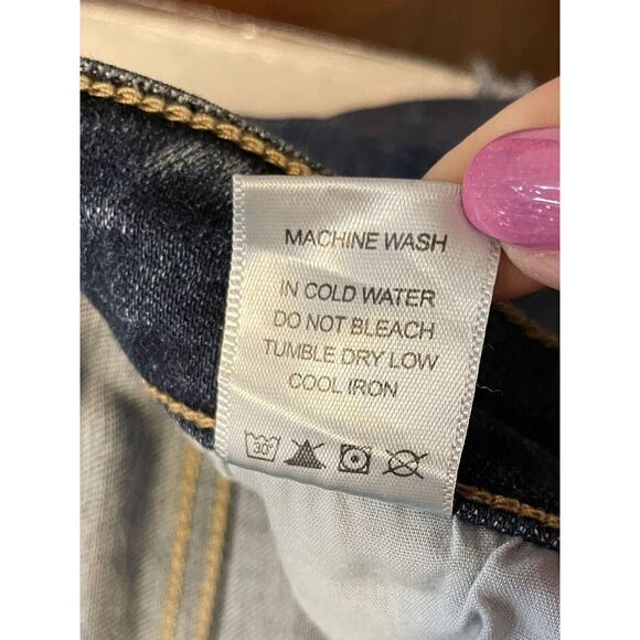 Judy‎ Blue Bleach Splatter Boyfriend Fit Jeans Sz 1 Distressed - Picture 5 of 6